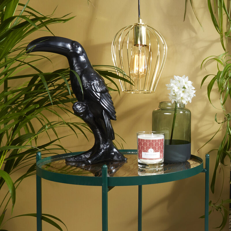 Table d'appoint BAKER coloris vert 43 x 43 cm