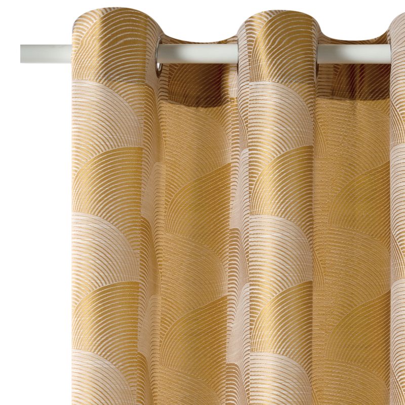 Rideau NEPTUNE coloris ocre 140 x 260 cm