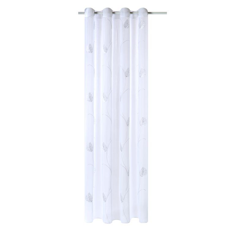 Voilage LUMA coloris gris perle 140 x 240 cm
