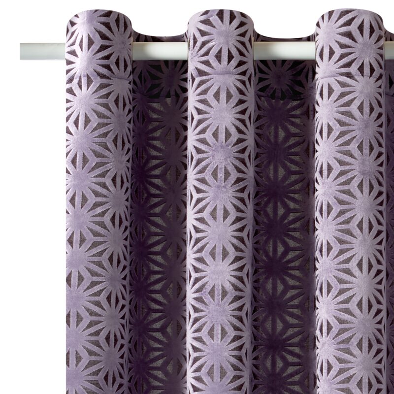 Rideau PRESTIGE coloris mauve 140 x 260 cm