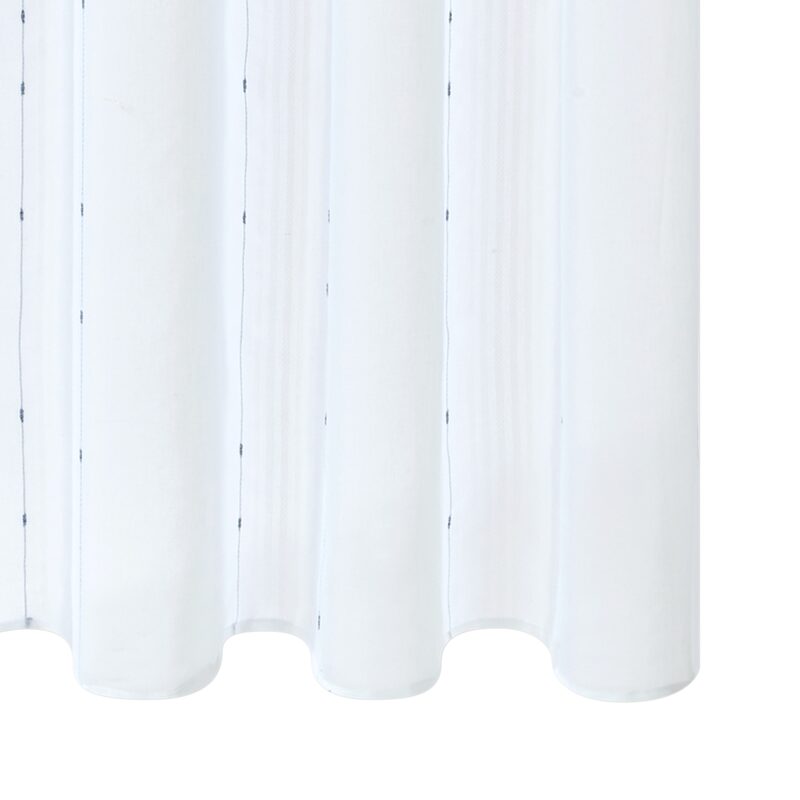 Voilage BOURGEON coloris bleu 140 x 260 cm