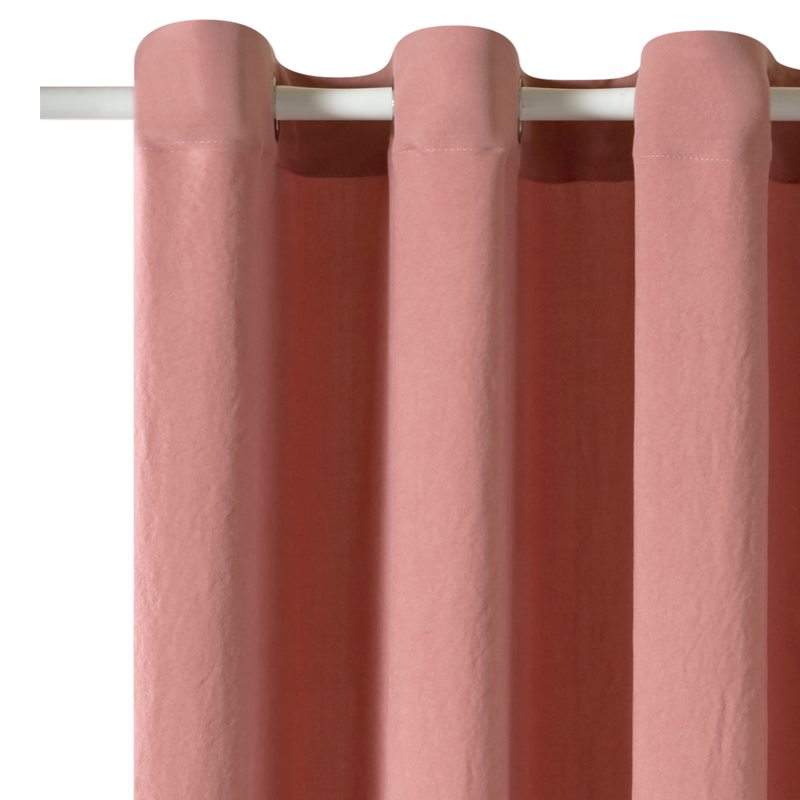 Rideau ELISUS coloris rose des sables 140 x 240 cm