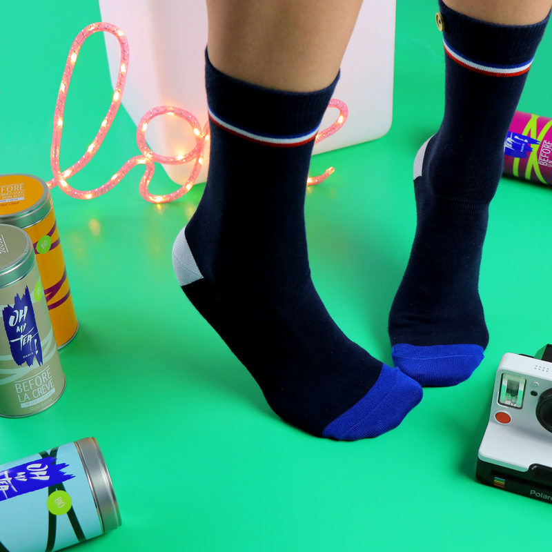 Chaussettes MANHATTAN NEW coloris bleu