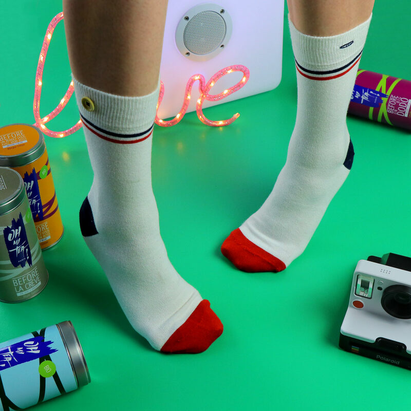Chaussettes VIRGIN PINA COLADA coloris blanc