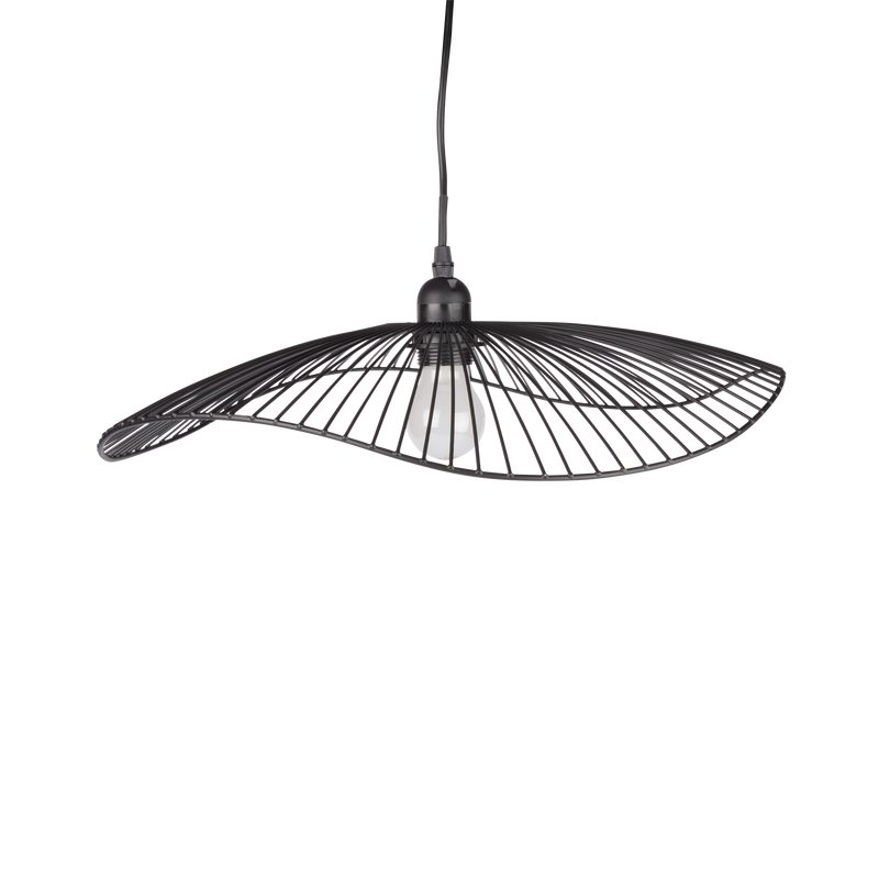 Suspension ELLYPSE coloris noir 11,5 x 45 cm