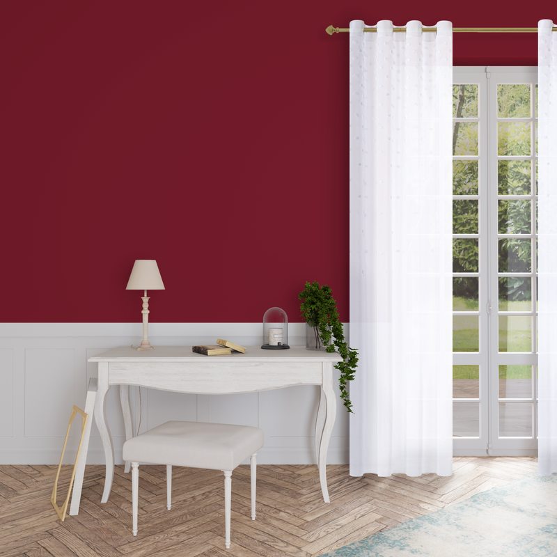 Voilage ELOISE coloris blanc 140 x 240 cm