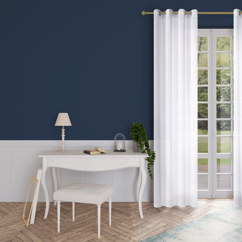 Voilage MAYA coloris blanc 140 x 270 cm