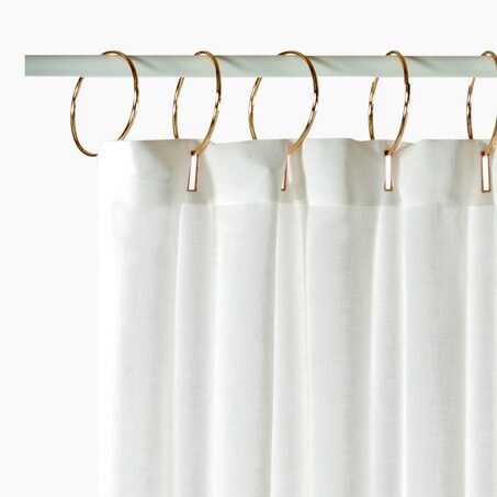 Voilage IRIBE coloris blanc 140 x 240 cm