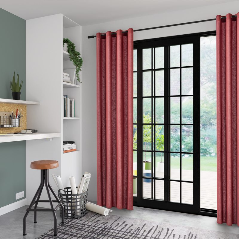 Rideau COTOON coloris tabac 140 x 240 cm