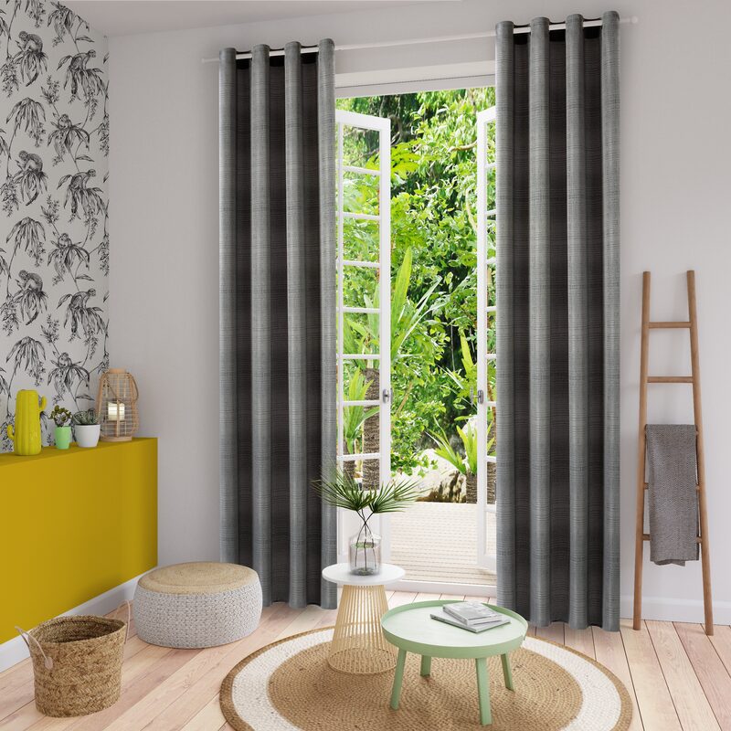 Rideau SHIFUMY coloris brun 140 x 250 cm