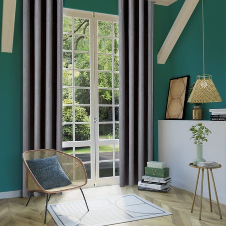 Rideau SOFTY coloris gris 140 x 260 cm