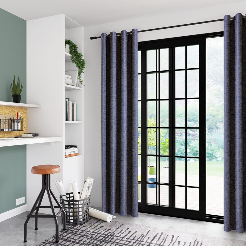 Rideau KENT coloris bleu marine 140 x 260 cm