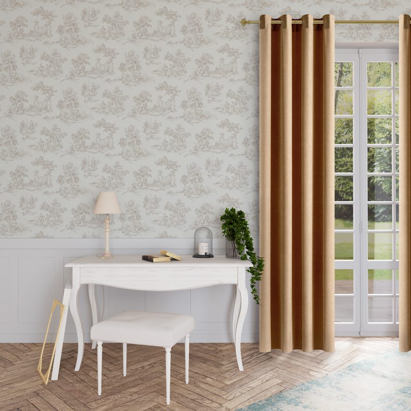 Rideau ANDY coloris camel 140 x 240 cm