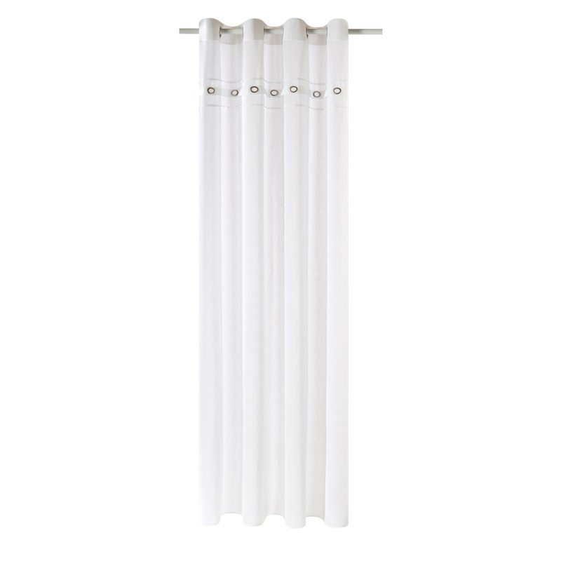 Voilage CAP HORN coloris blanc 140 x 240 cm