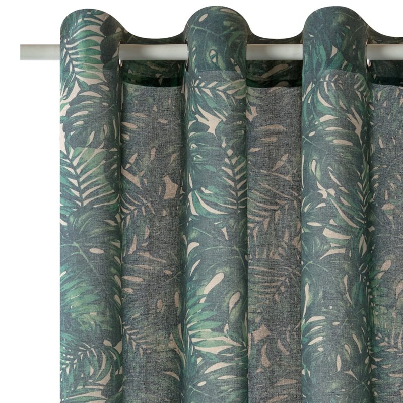 Rideau MANGROVE coloris vert 135 x 260 cm