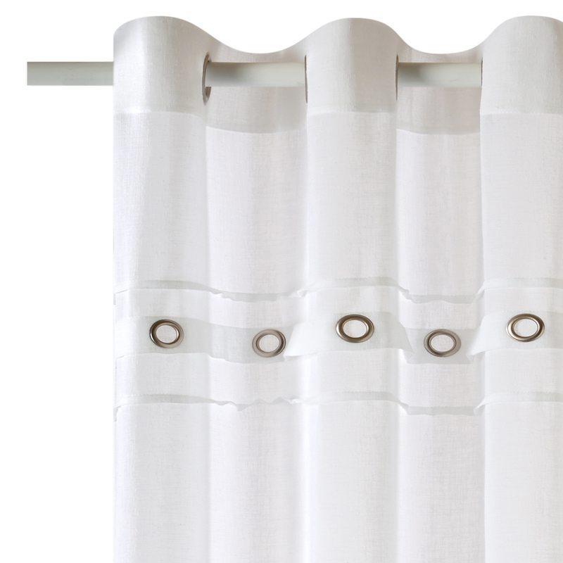 Voilage CAP HORN coloris blanc 140 x 240 cm