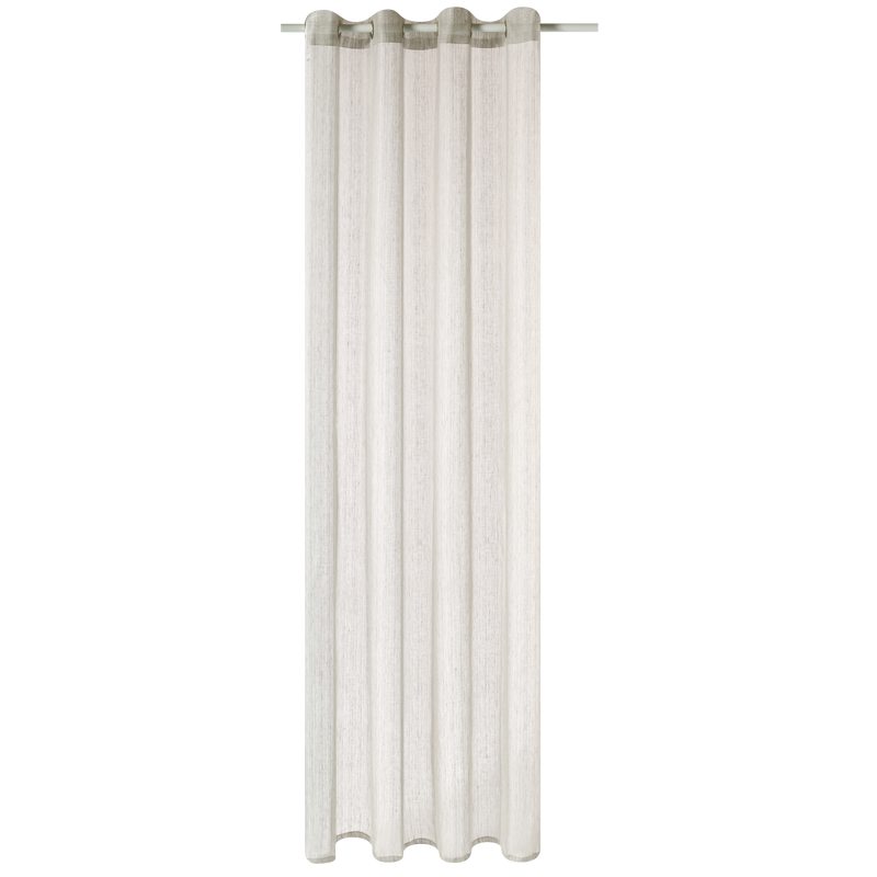 Voilage Lin GHIANA coloris perle 140 x 260 cm