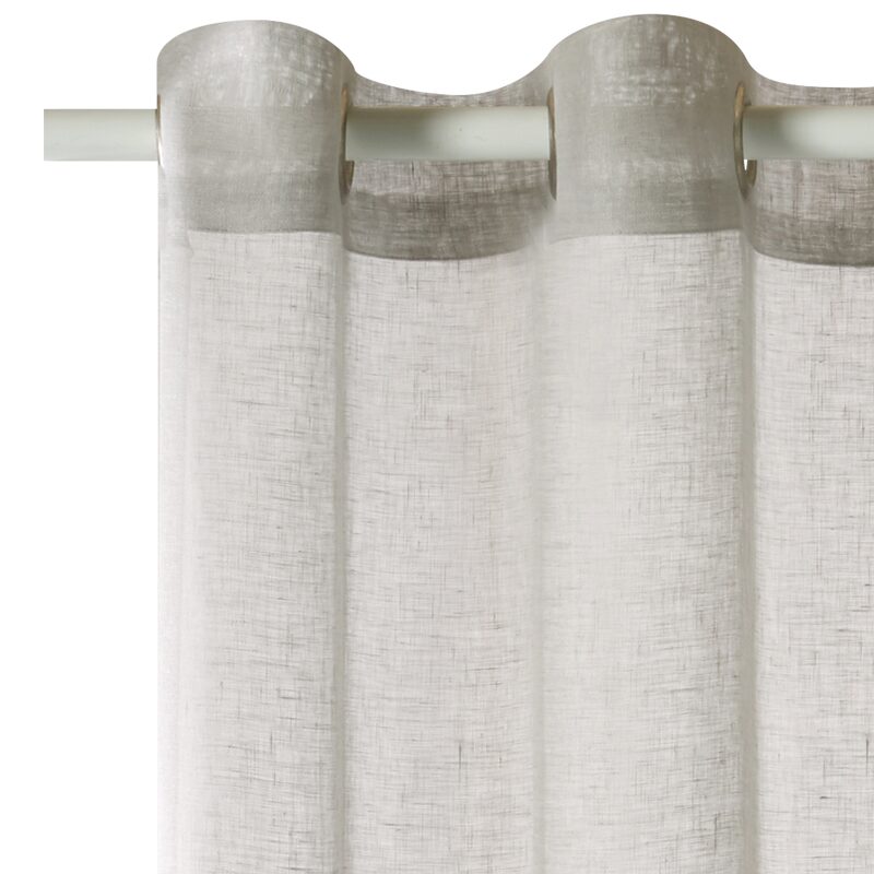 Voilage GRIANTA coloris gris perle 140 x 260 cm