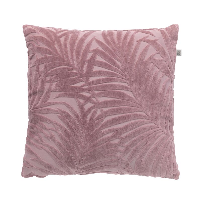 Coussin OLLIA coloris aubergine 45 x 45 cm