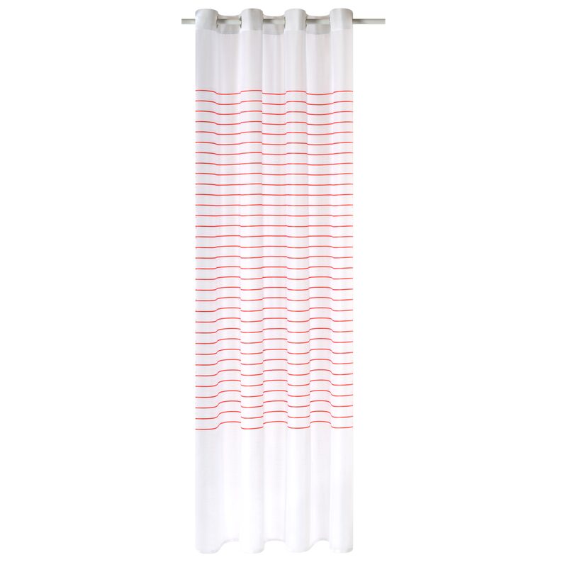 Voilage SAILOR coloris corail 140 x 240 cm