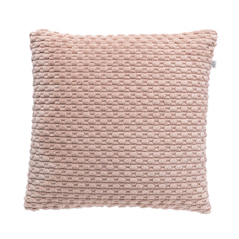 Coussin ANITA coloris rose blush 45 x 45 cm