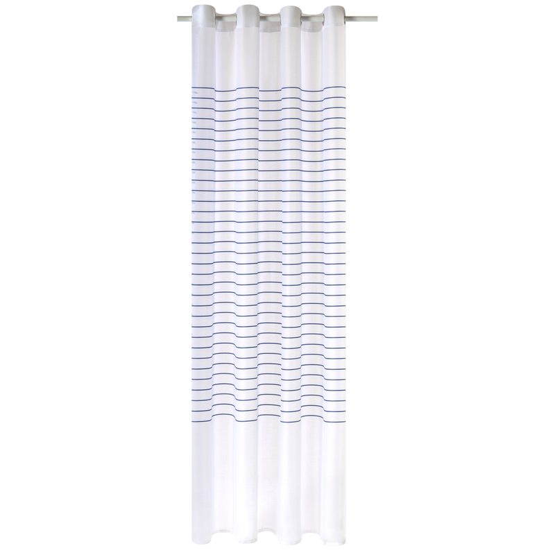 Voilage SAILOR coloris bleu marine 140 x 240 cm