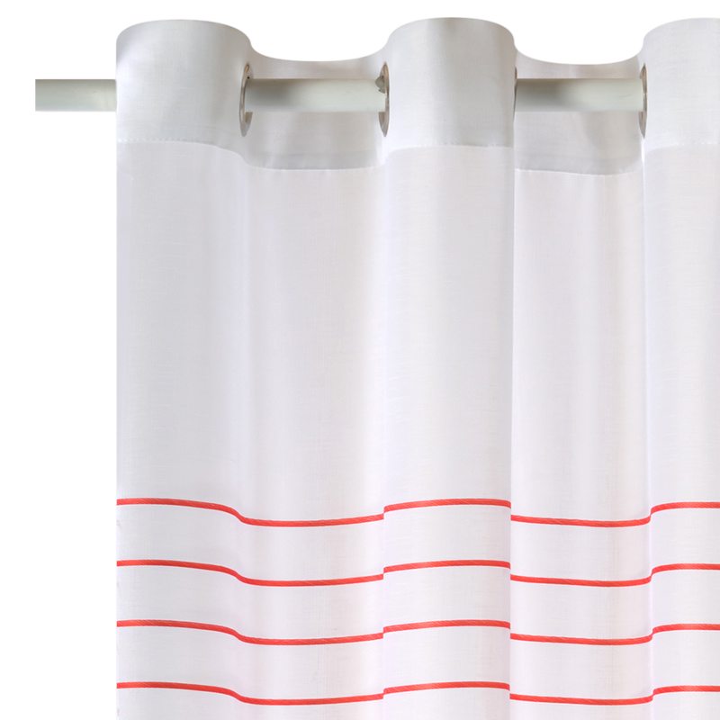 Voilage SAILOR coloris corail 140 x 240 cm