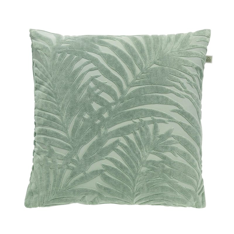 Coussin OLLIA coloris vert d'eau 45 x 45 cm