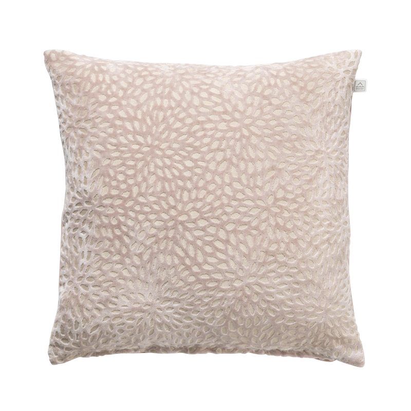 Coussin LAUREEN coloris rose pâle 45 x 45 cm