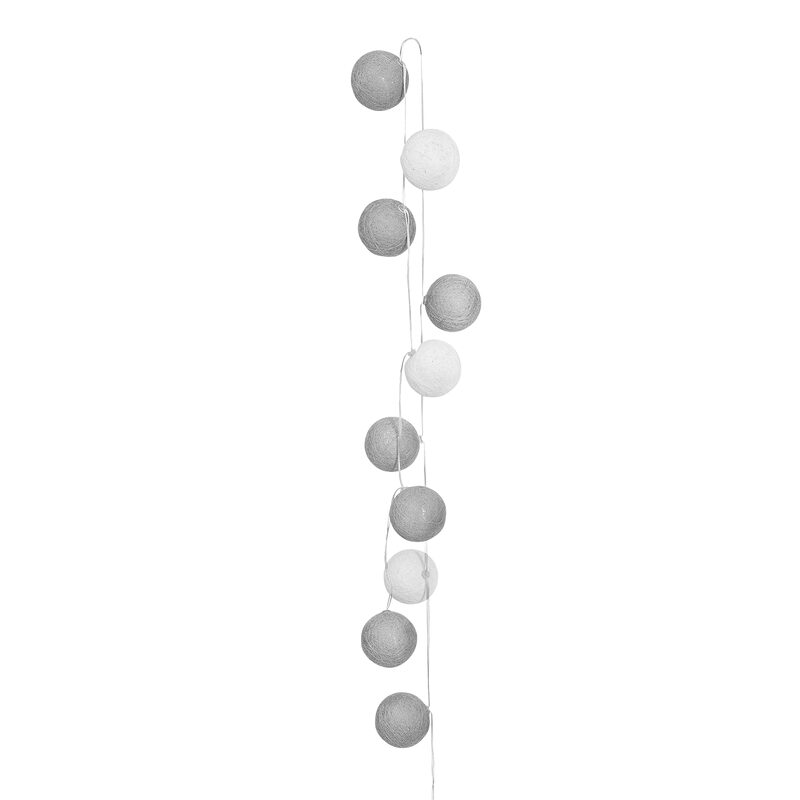 Guirlande lumineuse boule KIMY coloris gris