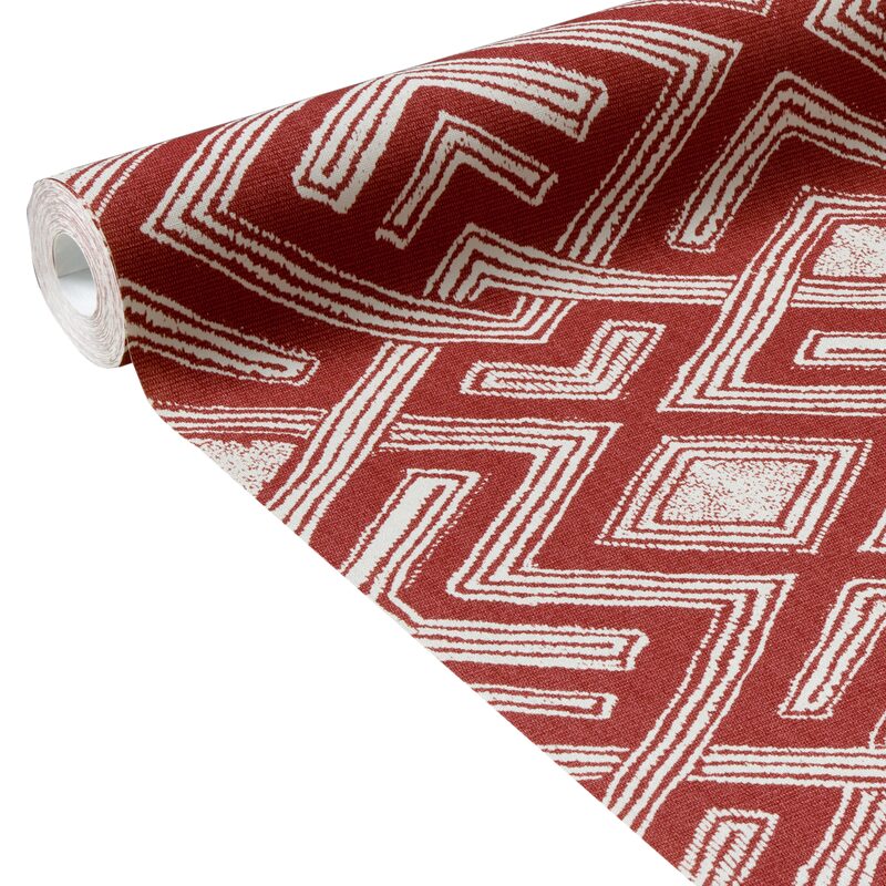 Papier peint intissé YAKAMA coloris terracotta