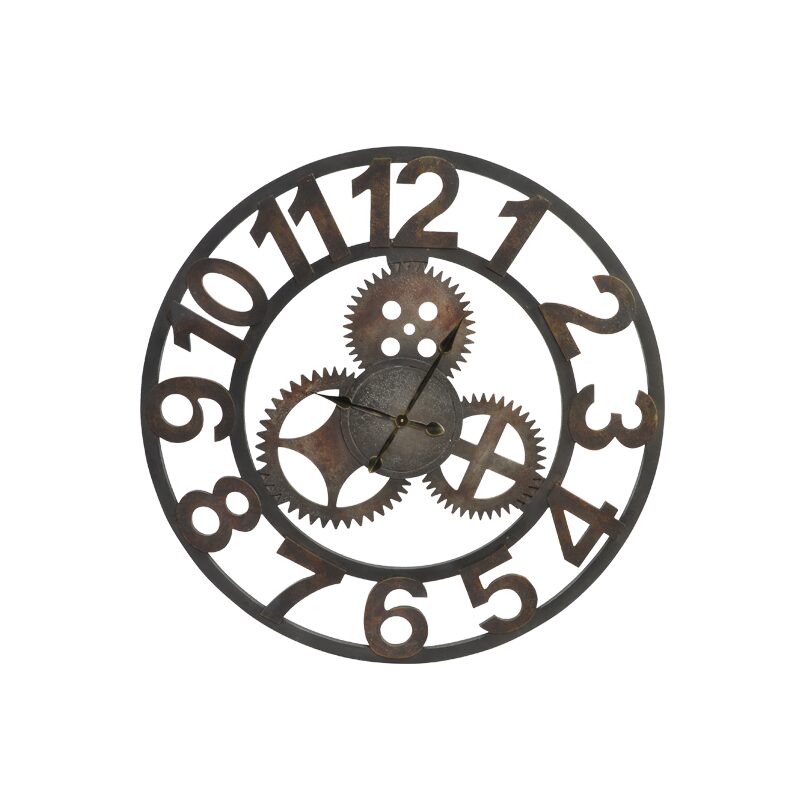 Horloge à rouage ENGRENAGE coloris noir