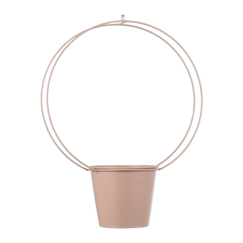 Pot suspendu AKE coloris rose poudré