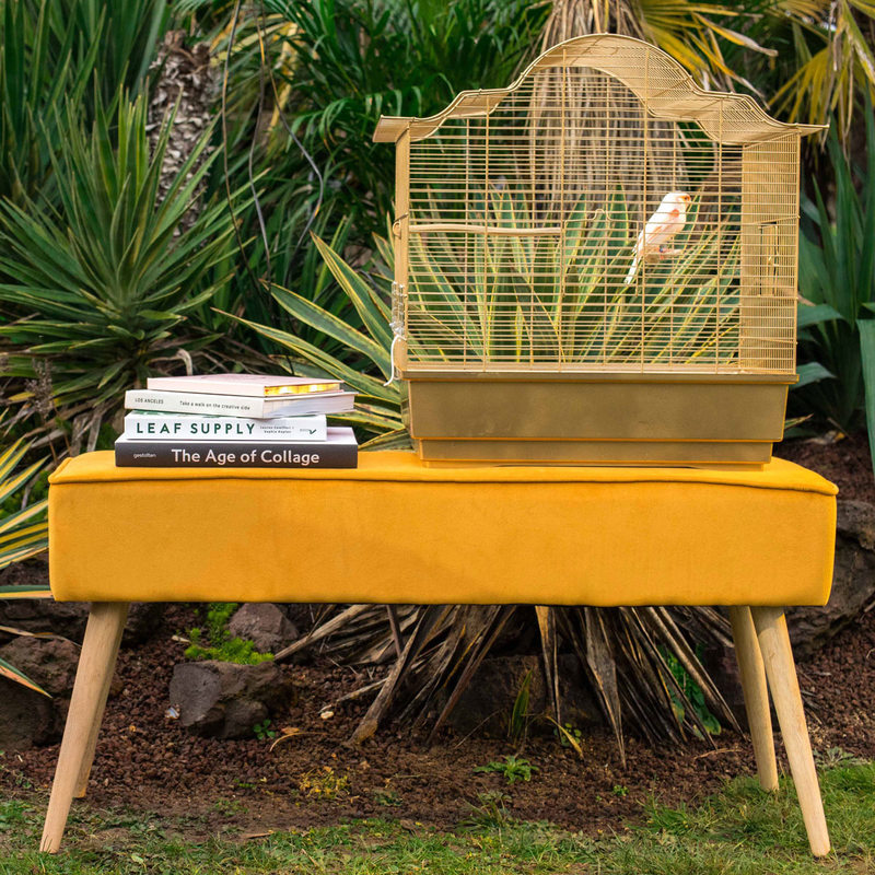 Banc POPY coloris moutarde