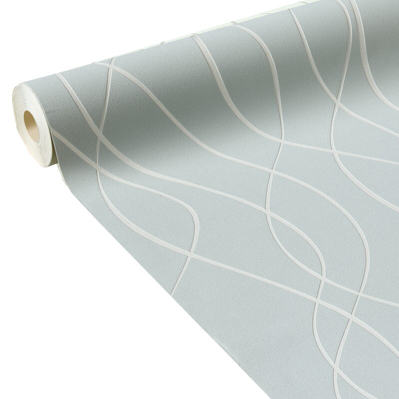 Papier peint vinyle TRENTO coloris gris perle