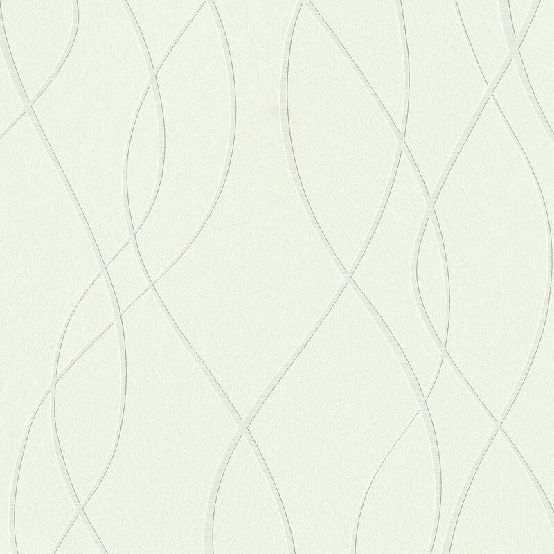 Papier peint vinyle TRENTO coloris blanc