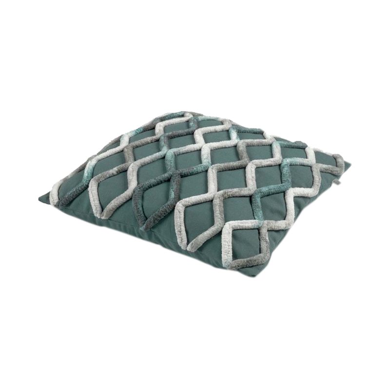 Coussin ASTIAN coloris vert émeraude 45 x 45 cm