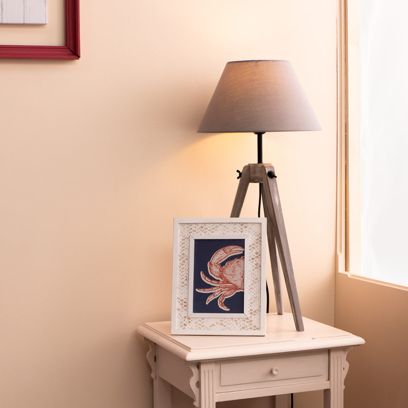 Lampe à poser ARCHI coloris taupe 65,5 x 30 cm