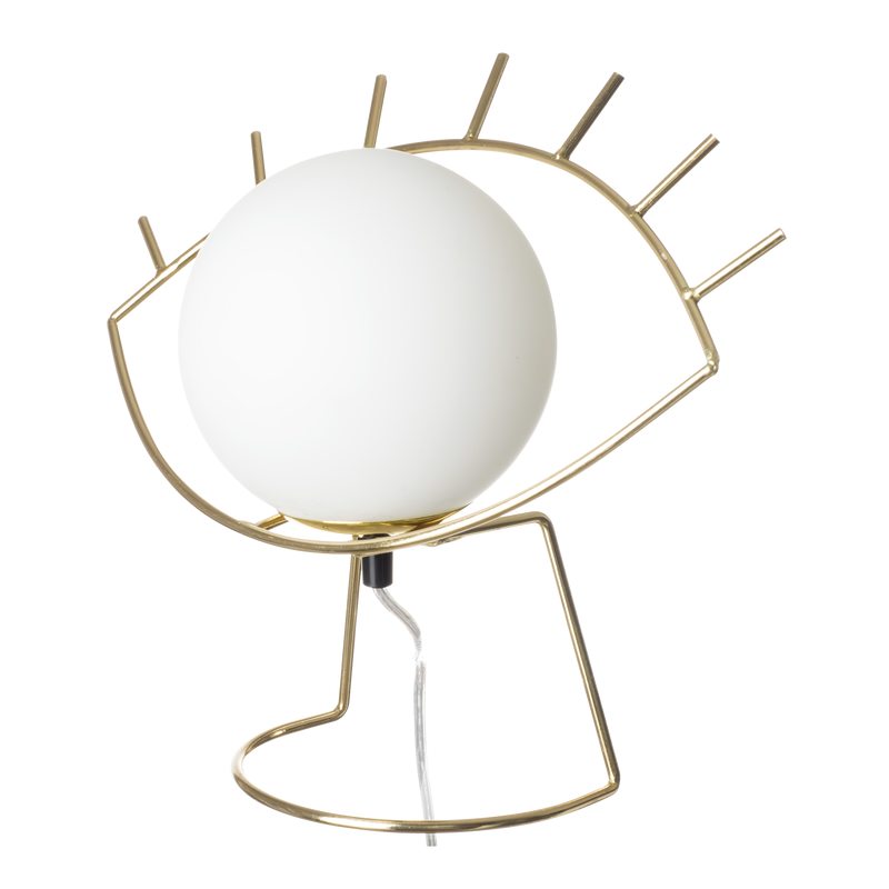 Lampe à poser GOLDEN EYE coloris or  30 x 38 cm