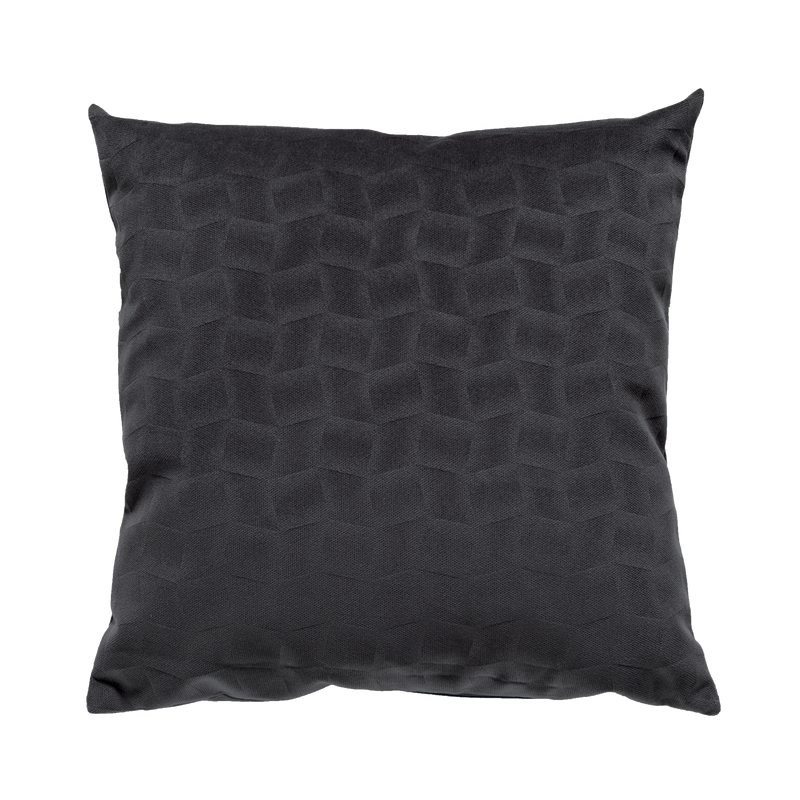 Coussin BORA coloris gris acier 45 x 45 cm