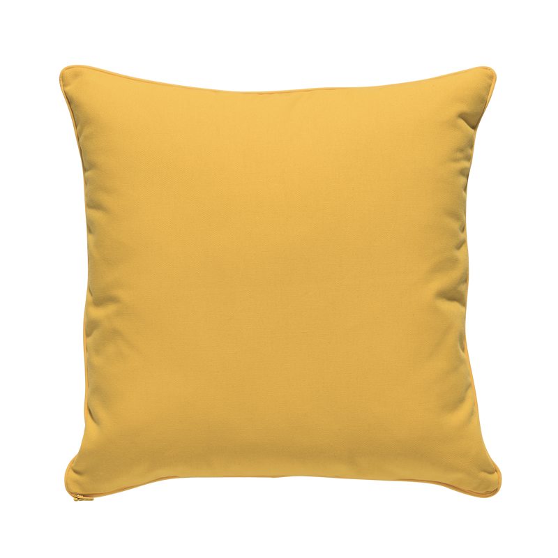 Coussin NINO coloris jaune curcuma 45 x 45 cm