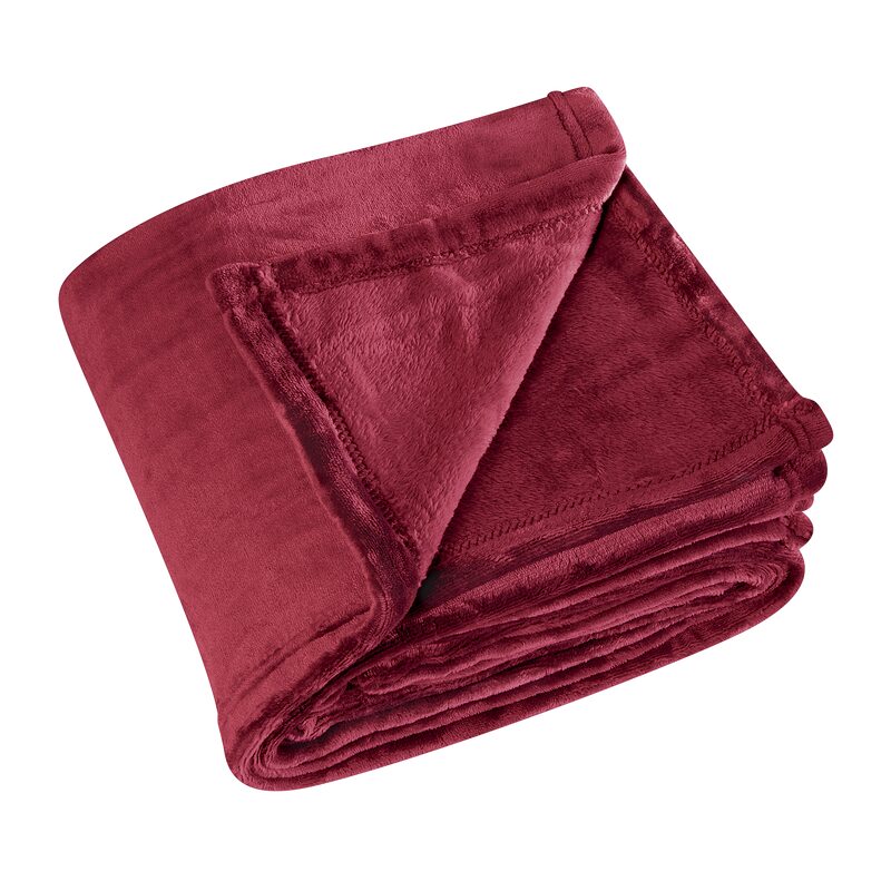Plaid COCOON coloris rouge théâtre