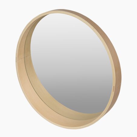 Miroir en bois BORJE bouleau