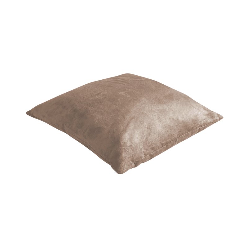 Coussin VELVET coloris chamois 45 x 45 cm