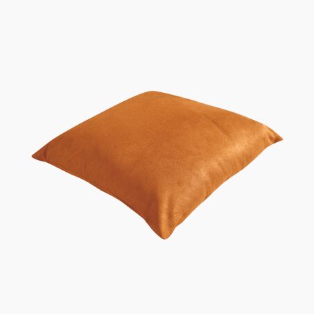 Coussin VELVET coloris jaune ocre 45 x 45 cm