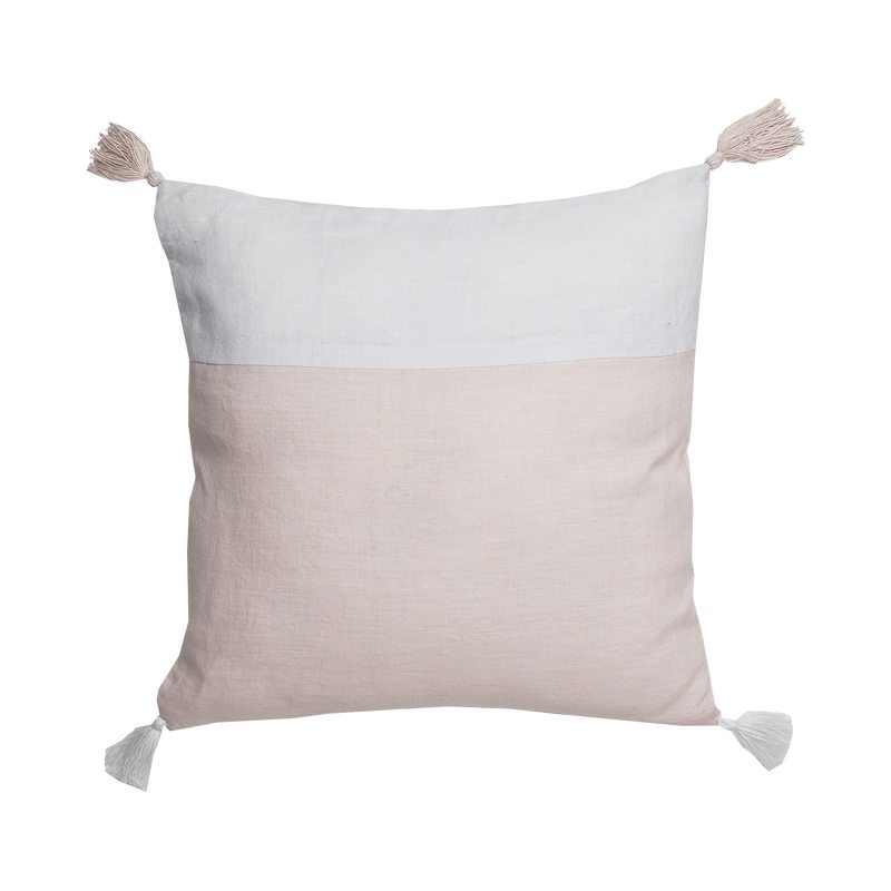 Coussin VALERE coloris rose pâle 40 x 40 cm