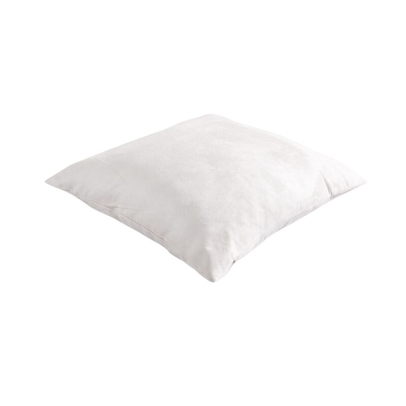 Coussin VELVET coloris blanc 45 x 45 cm