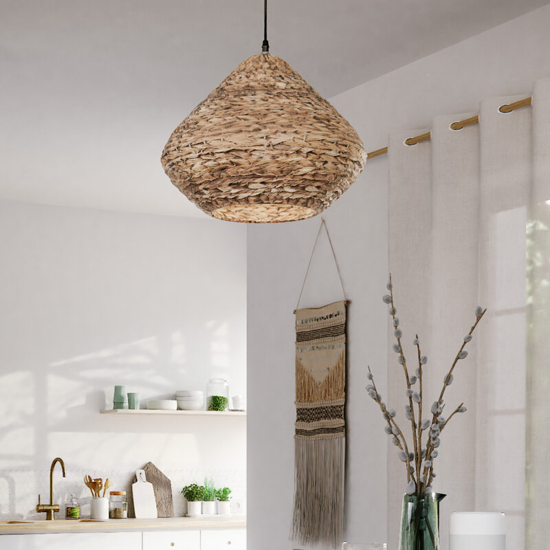 Suspension MAYRA coloris paille 35 x 40 cm
