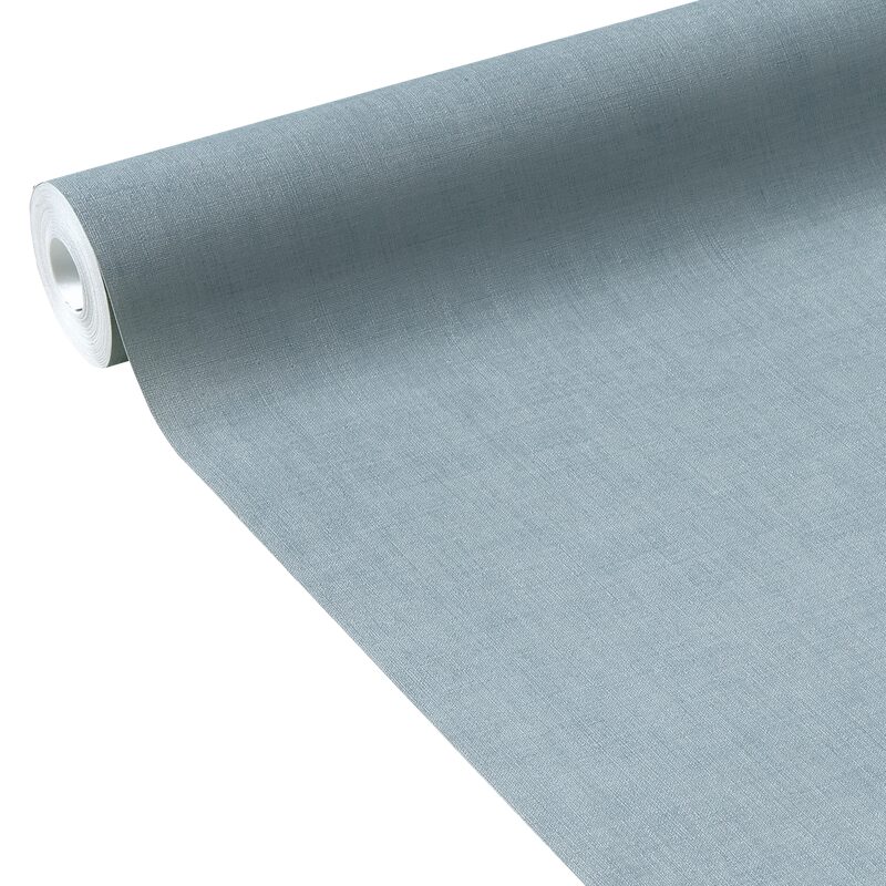 Papier peint intissé BYRON coloris bleu grisé