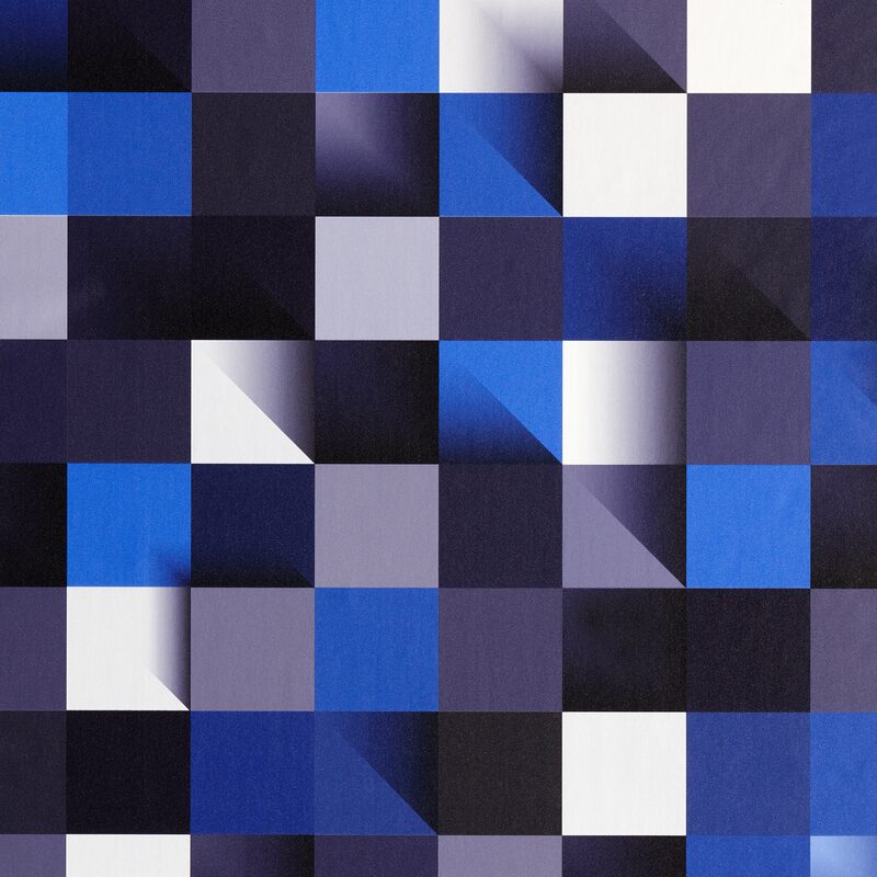 Papier peint intissé AXIOM coloris bleu profond